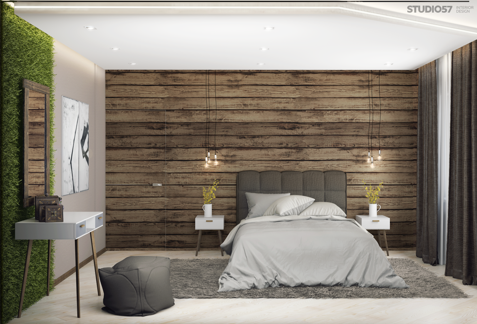 Bedroom in the style of Eco