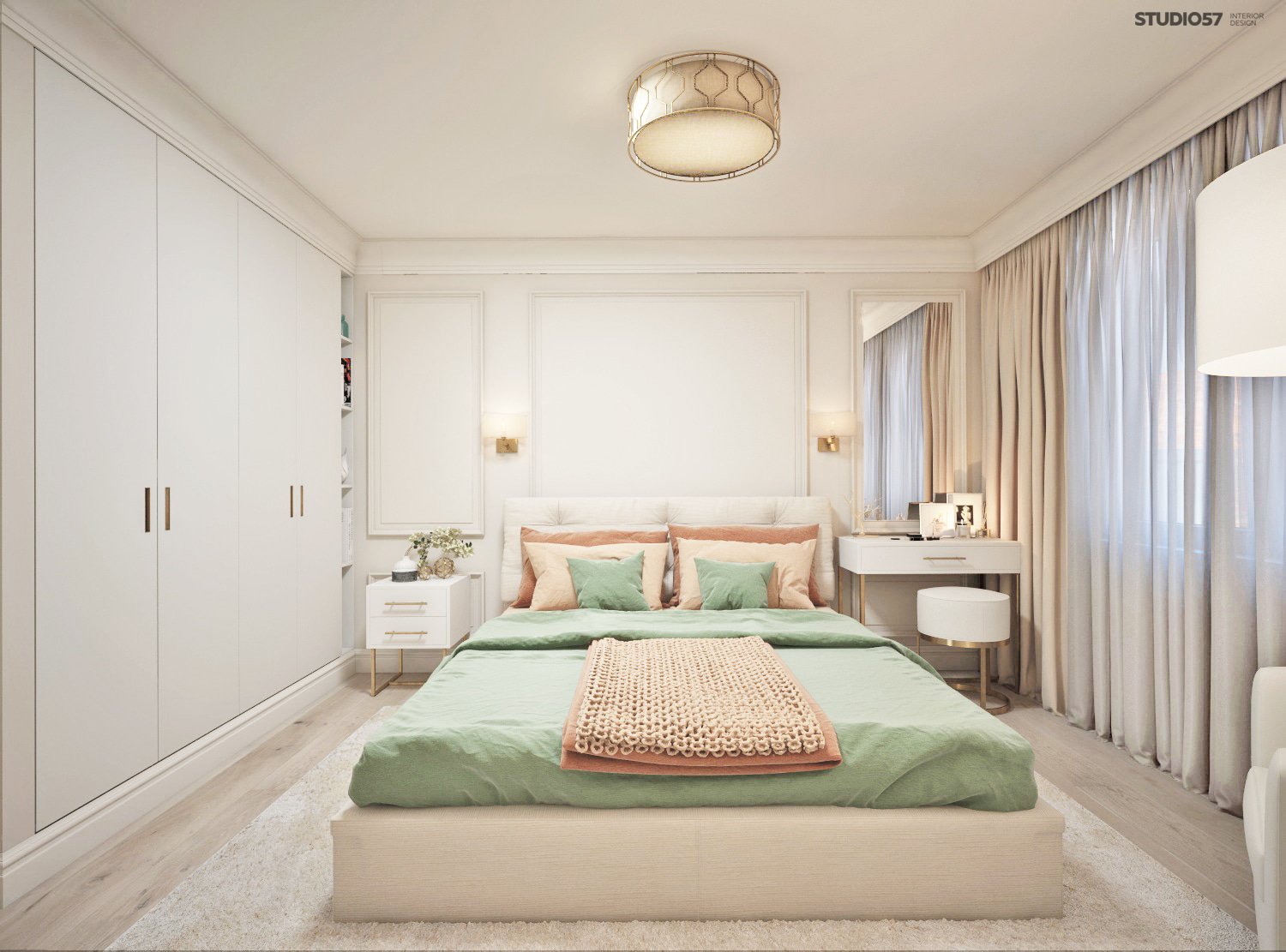 Bedroom in light colors picture