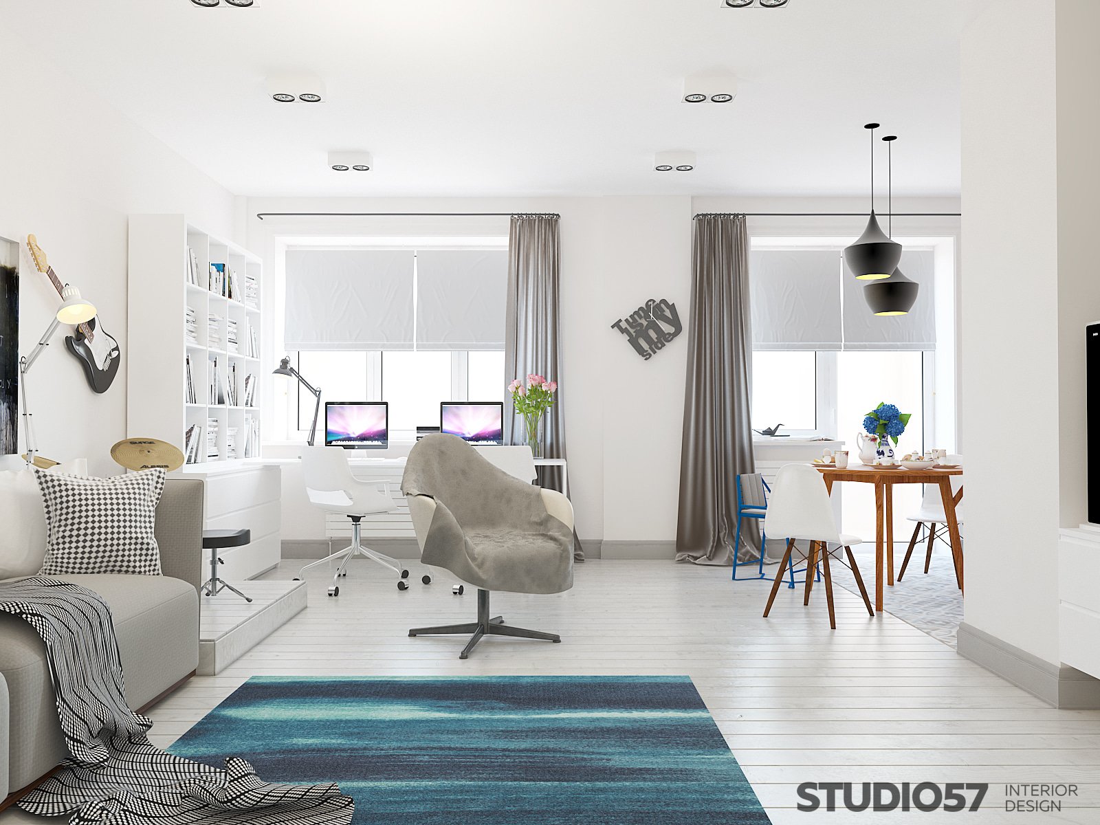 How to make a room in a studio photo