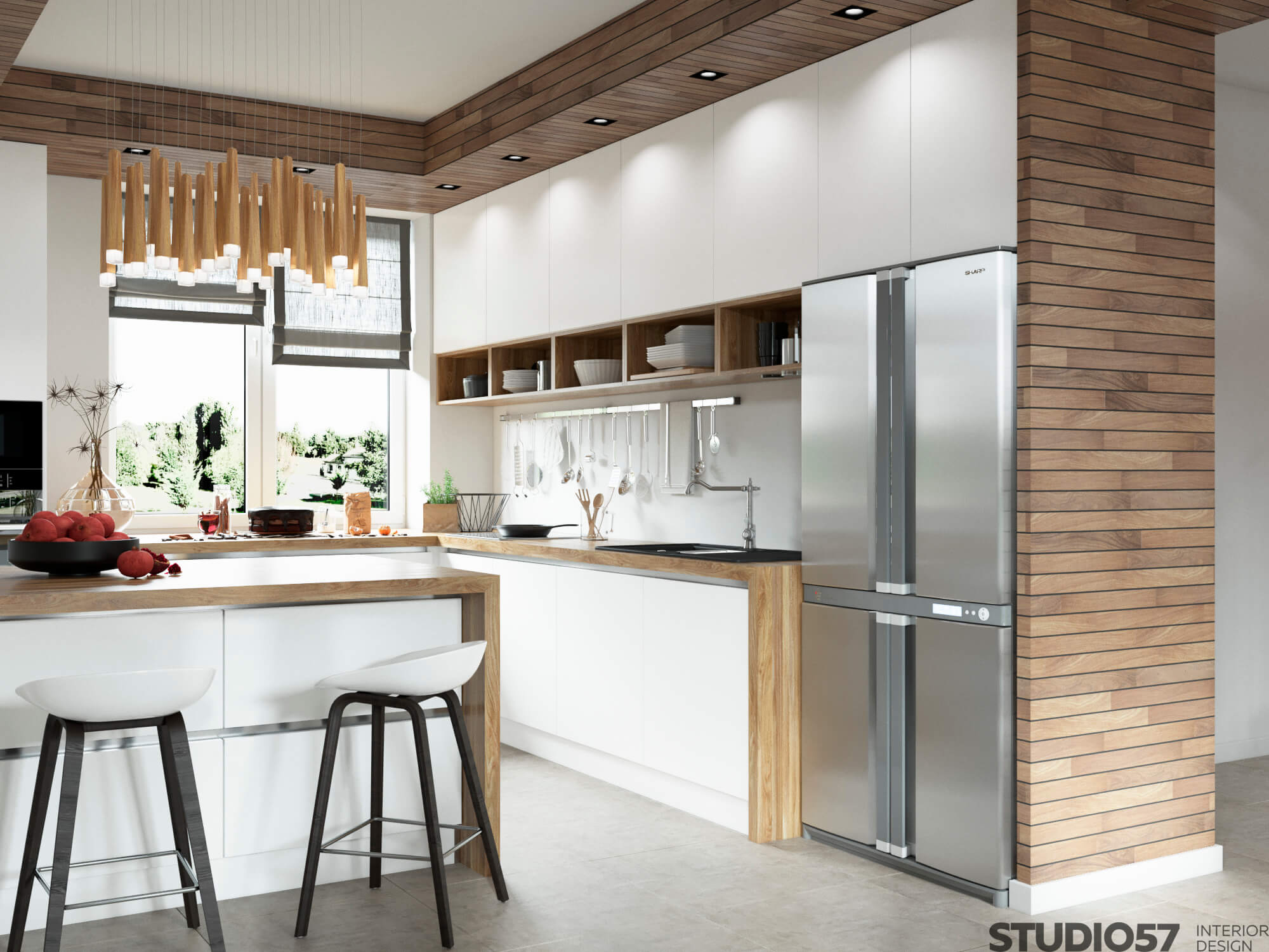 Contemporary kitchen in a private house